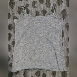 LOFT Charcoal Knit Cami sz M